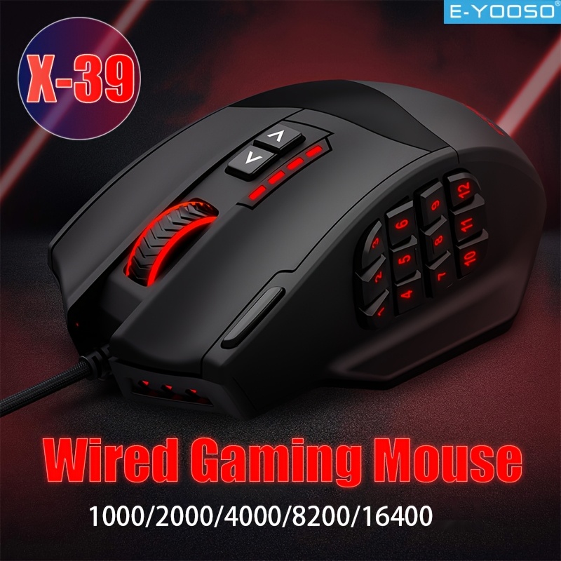 Mouse Bungee Holder - E-YOOSO rvb souris de jeu filaire