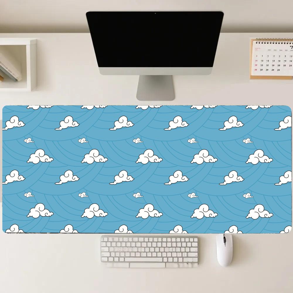 Pc Gaming Cloud Free - Tapis de jeu avec vagues bleues