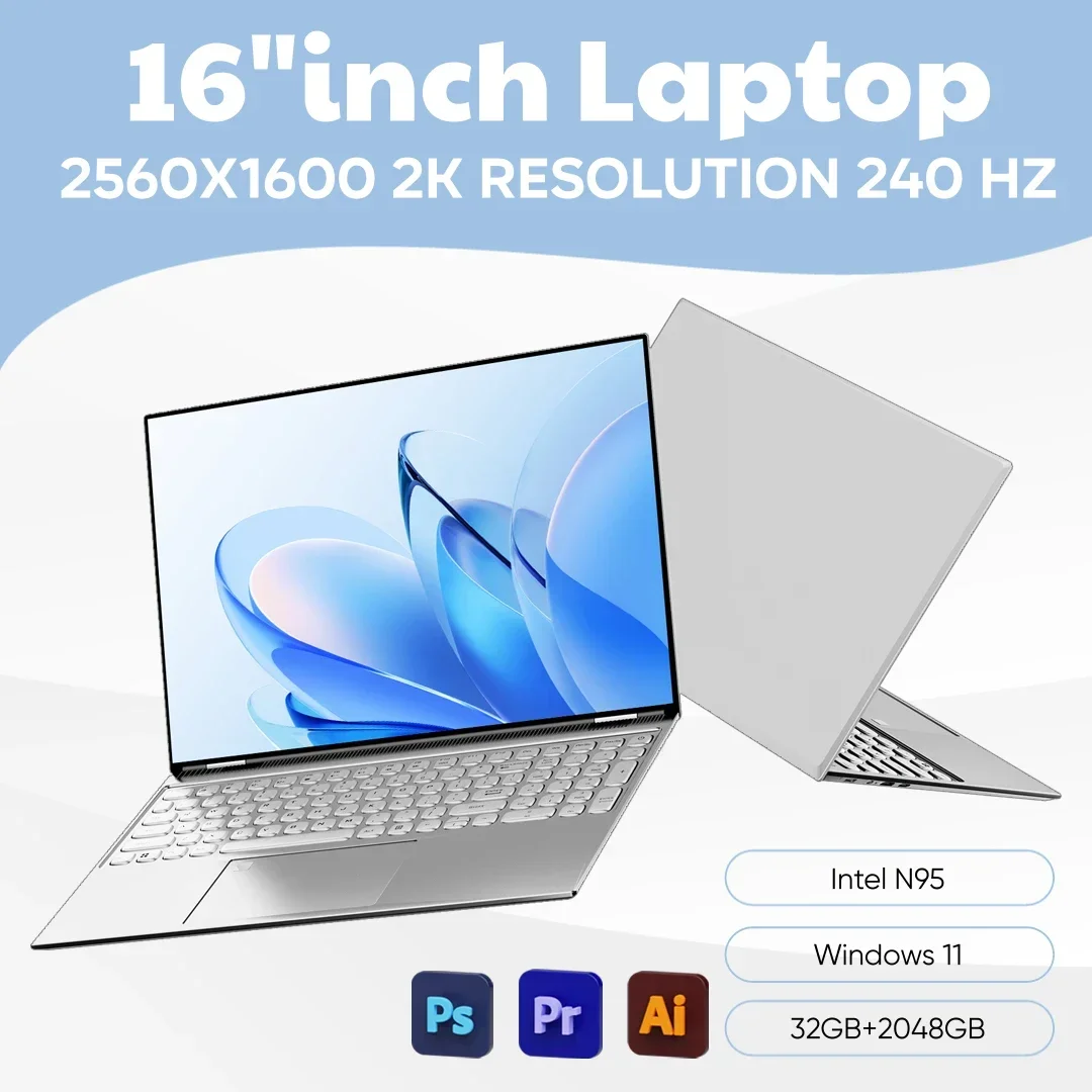Pc Gaming Notebook - Nouvel ordinateur portable 16 pouces 2K,