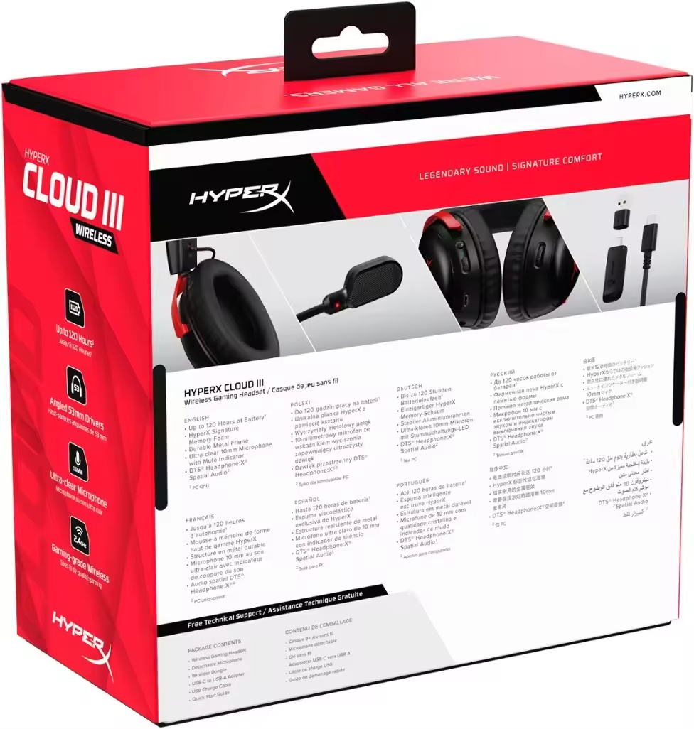 Pc Gaming Cloud Free - Casque de jeu sans fil HyperX