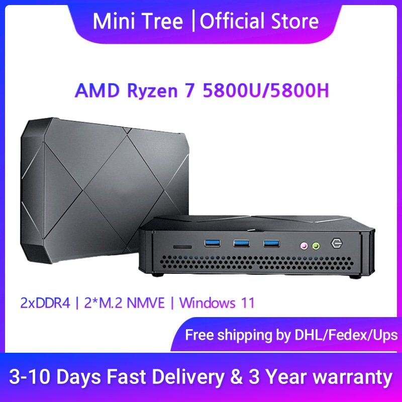 Pc Gaming Ryzen - AMD Radeon-Mini PC de jeu Ryzen