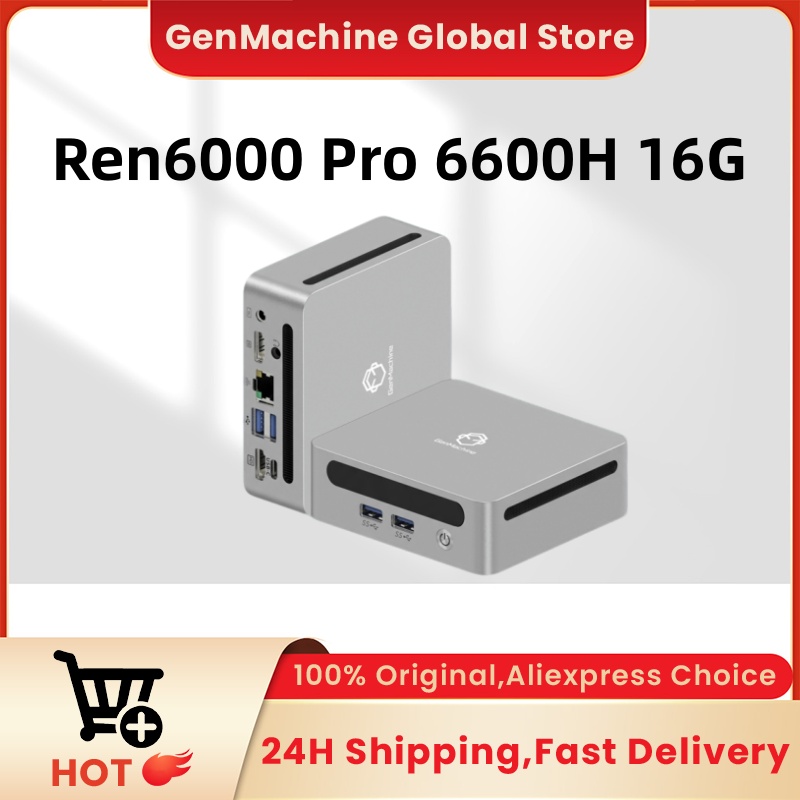 Pc Gaming Ryzen - GenMachine AMD Ryzen 5 6600H Mini