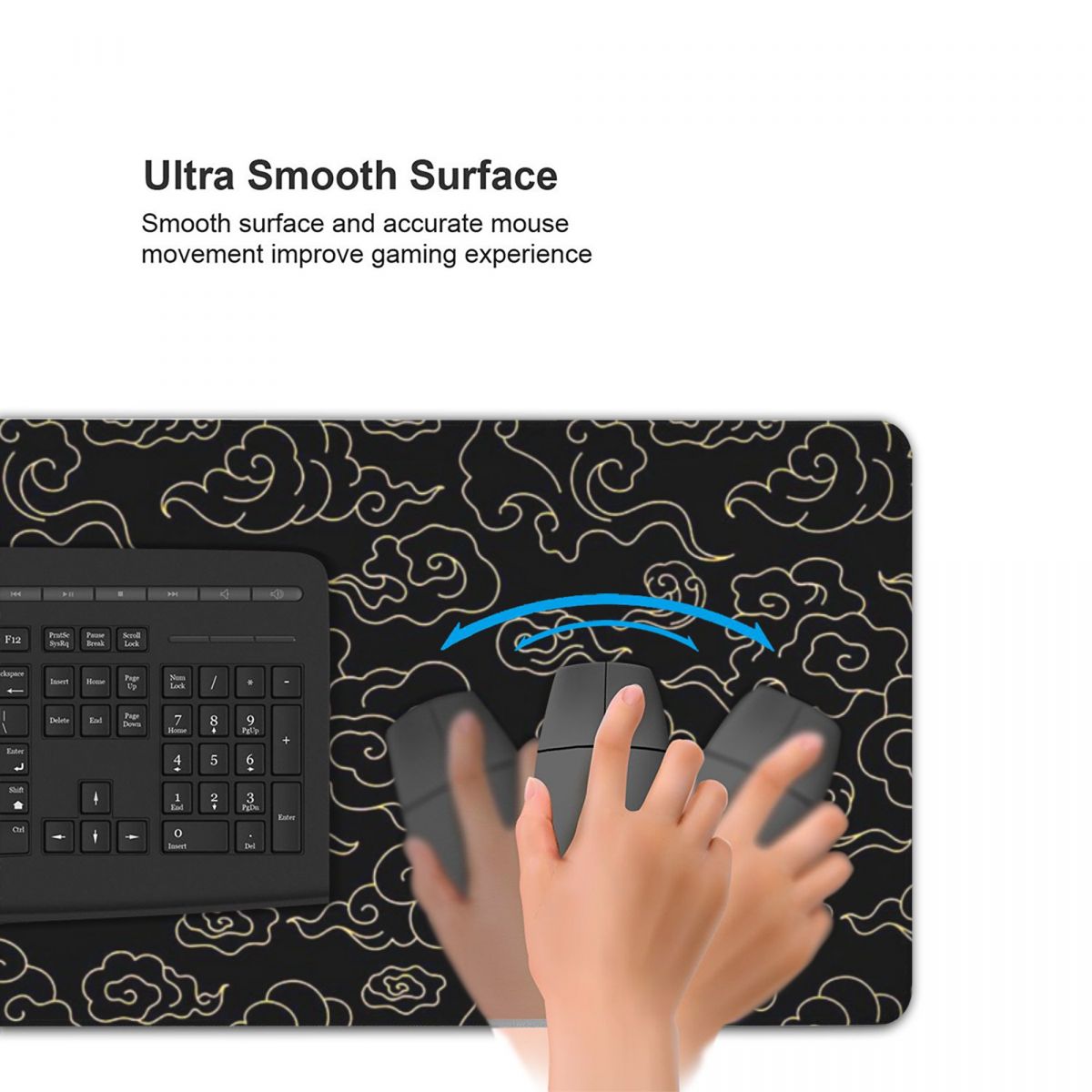 Grand tapis de souris à motif  - Pc Gaming Cloud Free avis et prix