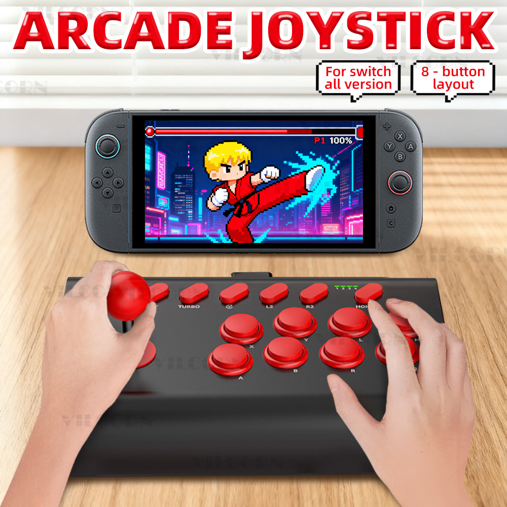 Bâton d'arcade à 8 boutons pou - Joystick Pc Gaming avis et prix