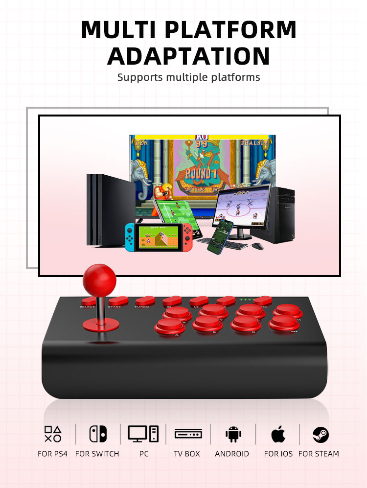 Bâton d'arcade à 8 boutons pou - Joystick Pc Gaming avis et prix