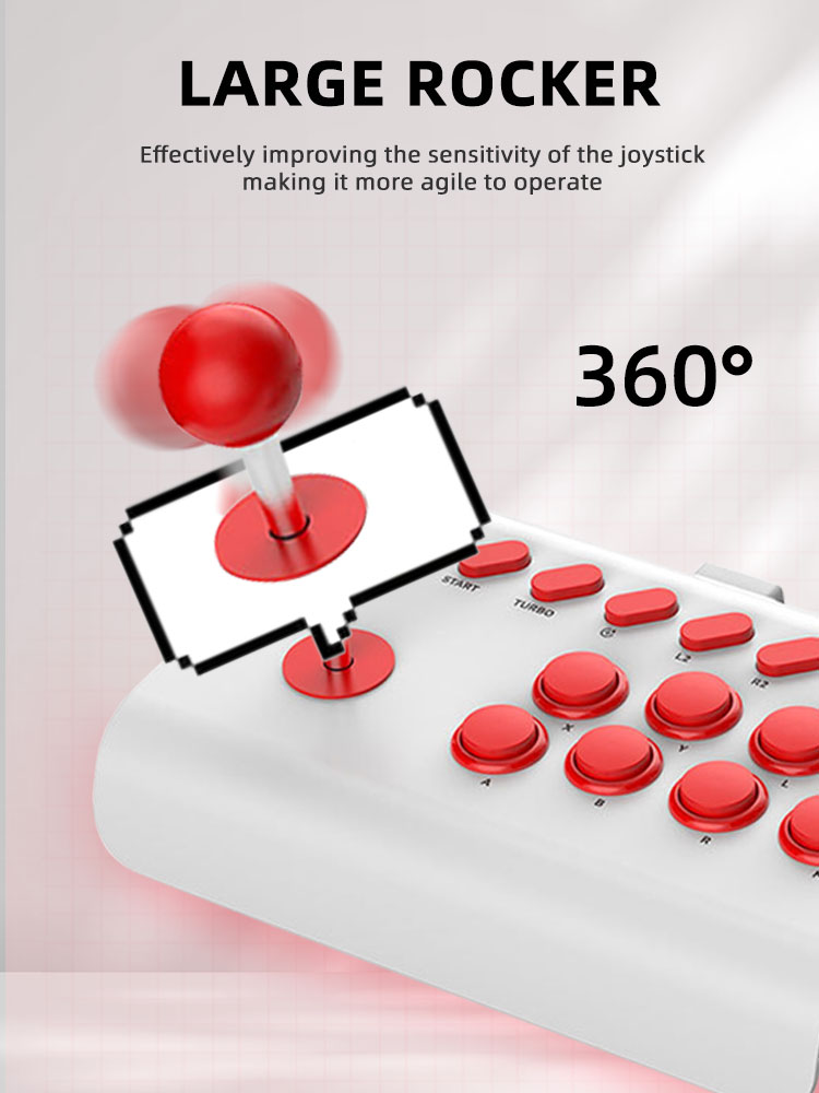 Bâton d'arcade à 8 boutons pou - Joystick Pc Gaming avis et prix