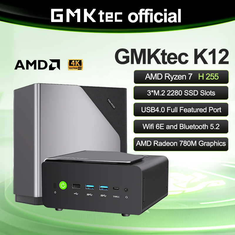 GMKtec Mini PC K12 Nucbox AMD  - Pc Gaming Ryzen 7 avis et prix