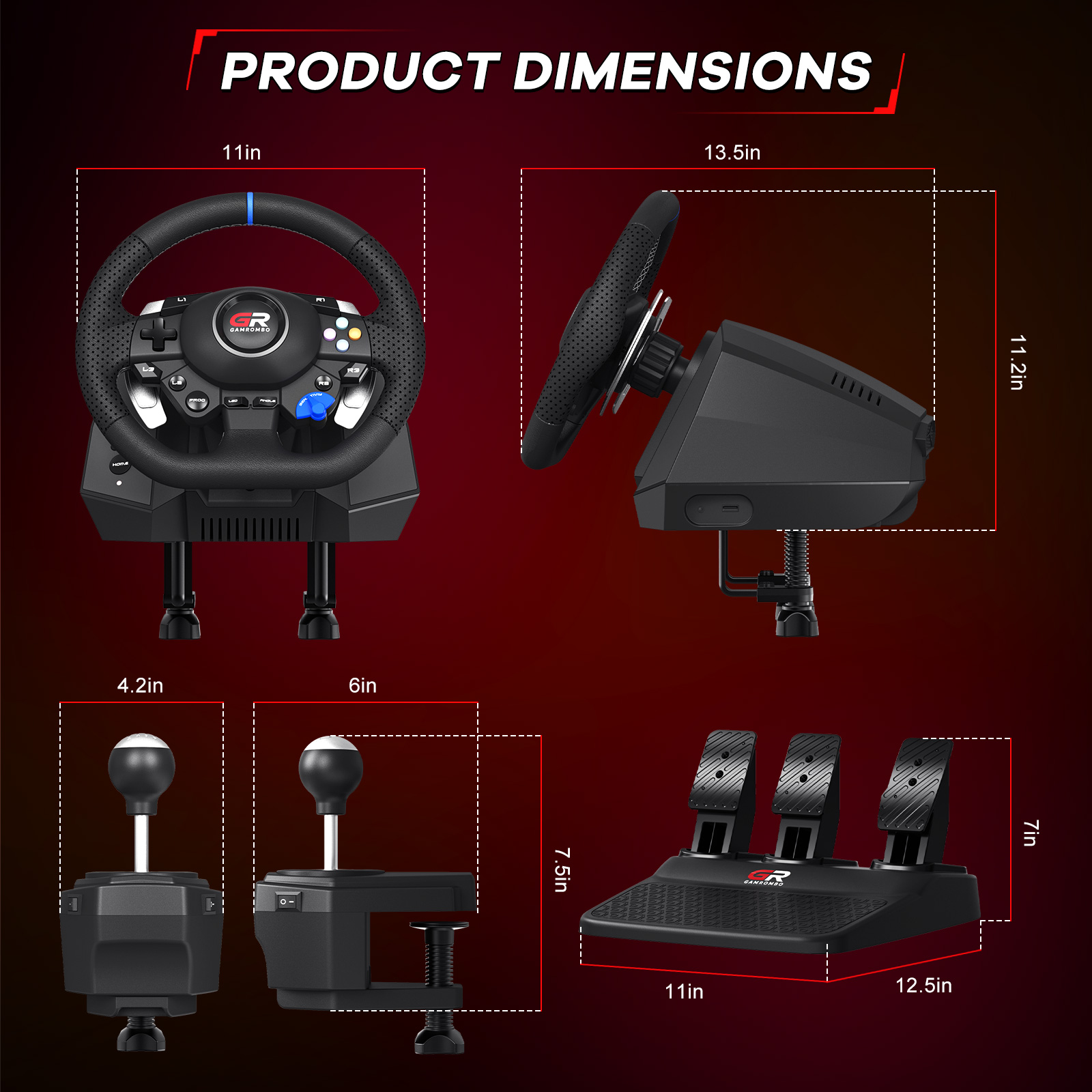 Volant de jeu F127 pour PS5/PS - Pc Gaming Set avis et prix