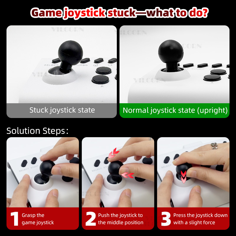 Manette d'arcade sans fil, con - Joystick Pc Gaming avis et prix