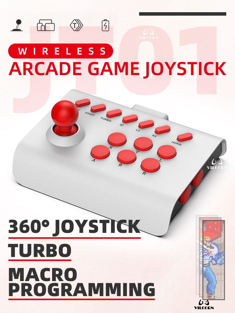 Manette d'arcade sans fil, con - Joystick Pc Gaming avis et prix