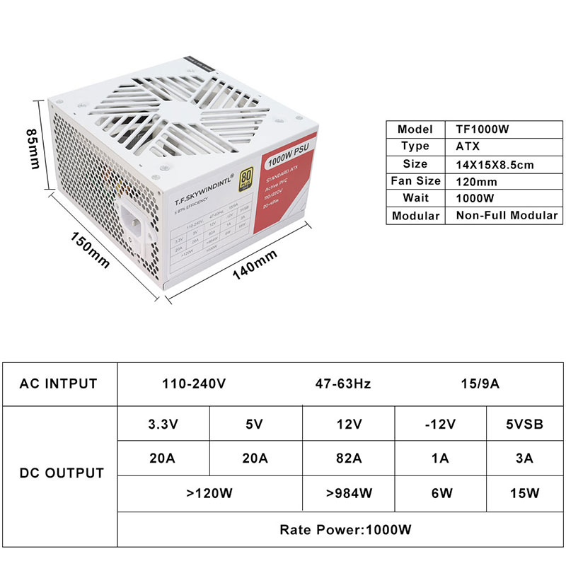Alimentation 1000 watts ordina - Pc Gaming Watt avis et prix