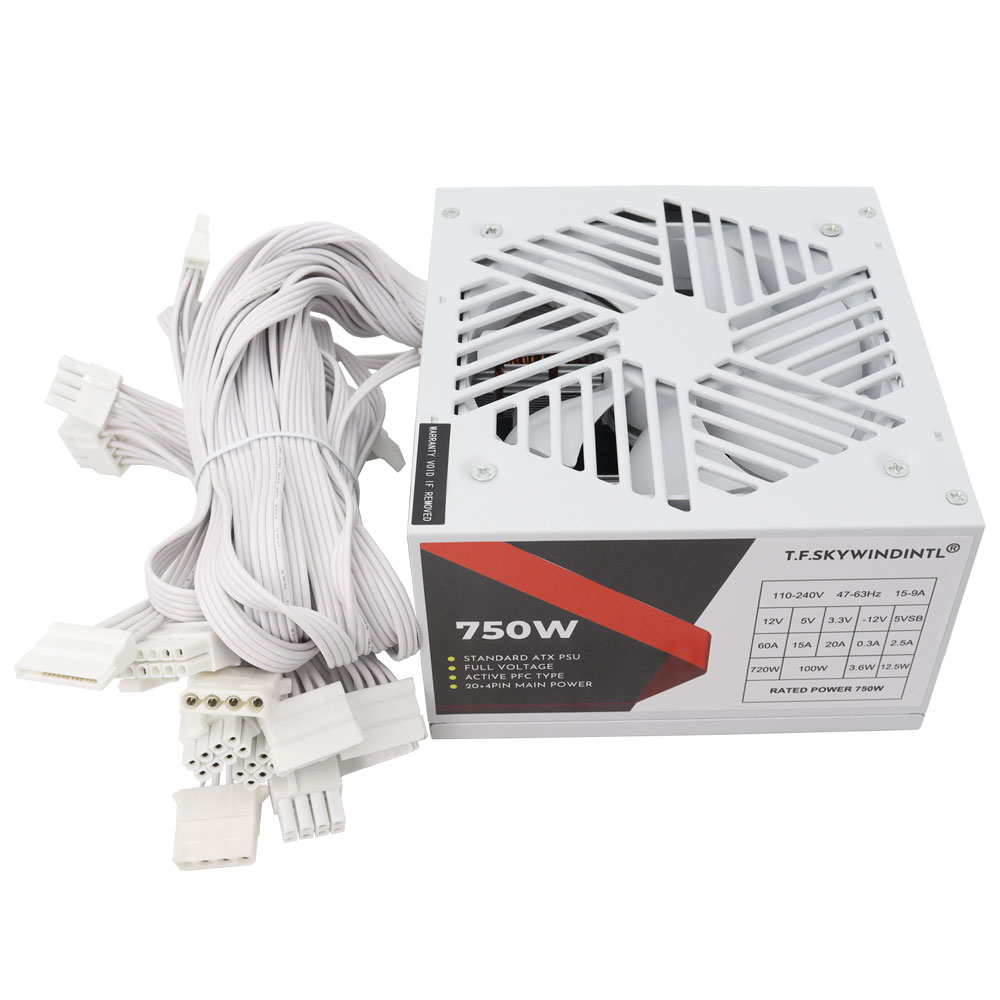 Alimentation PC blanche 750W P - Pc Gaming Watt avis et prix