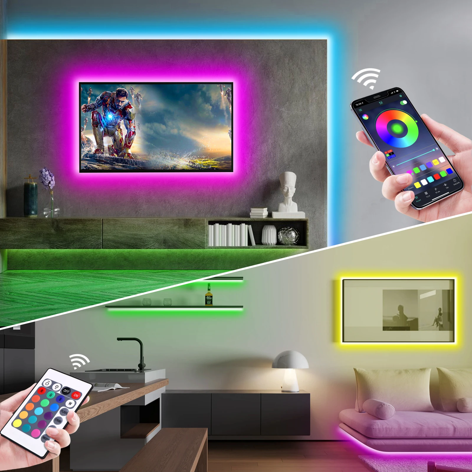 Bande lumineuse LED néon RGB,  - Rgb Light Strip avis et prix